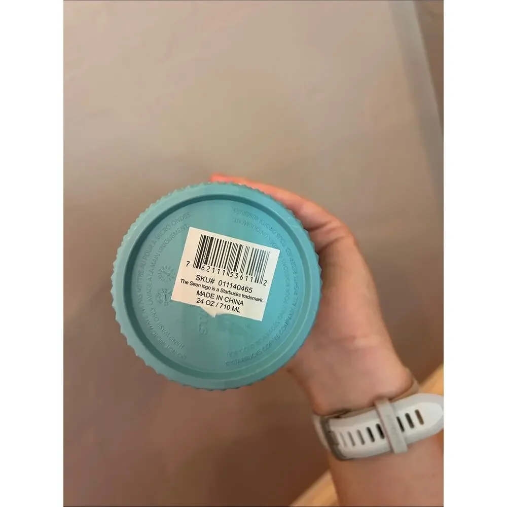 Starbucks blue Ombre Studded Cold Cup with Straw